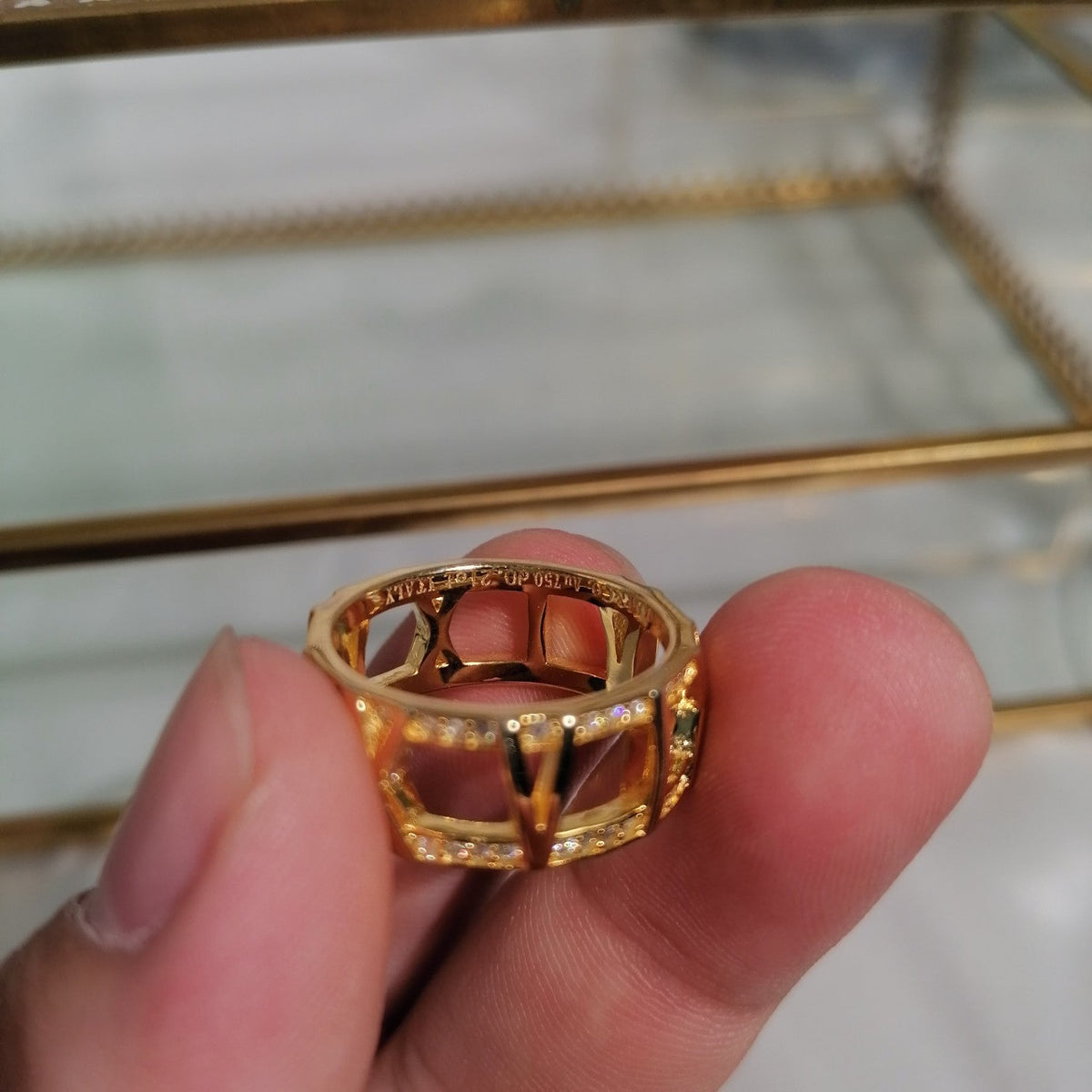 [Lume Jewelry]ATLAS LARGE OPEN DIAMOND RING