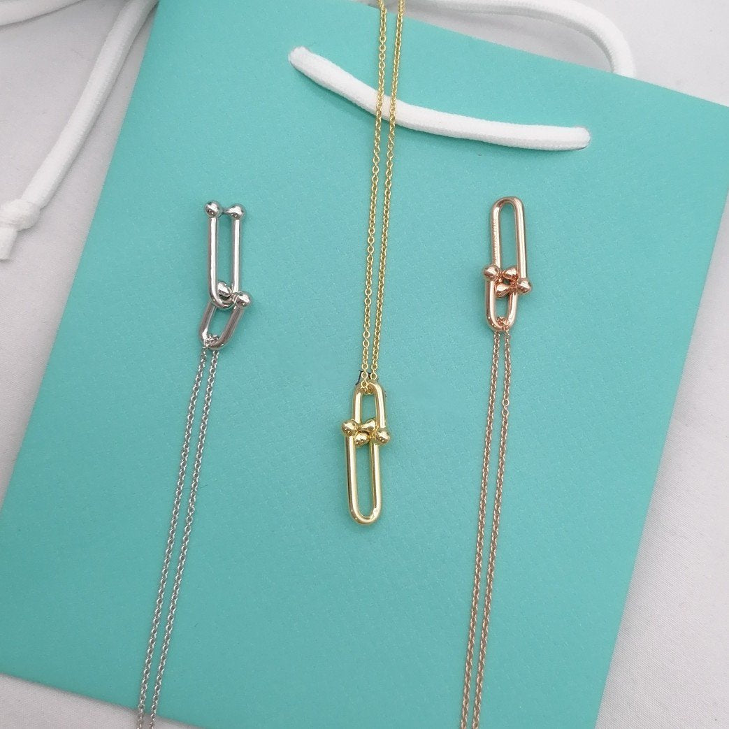 [Lume Jewelry]HARDWEAR GOLD DROP PEDANT NECKLACE