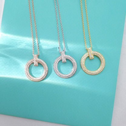 [Lume Jewelry]T WIRE PEDANT DIAMOND NECKLACE