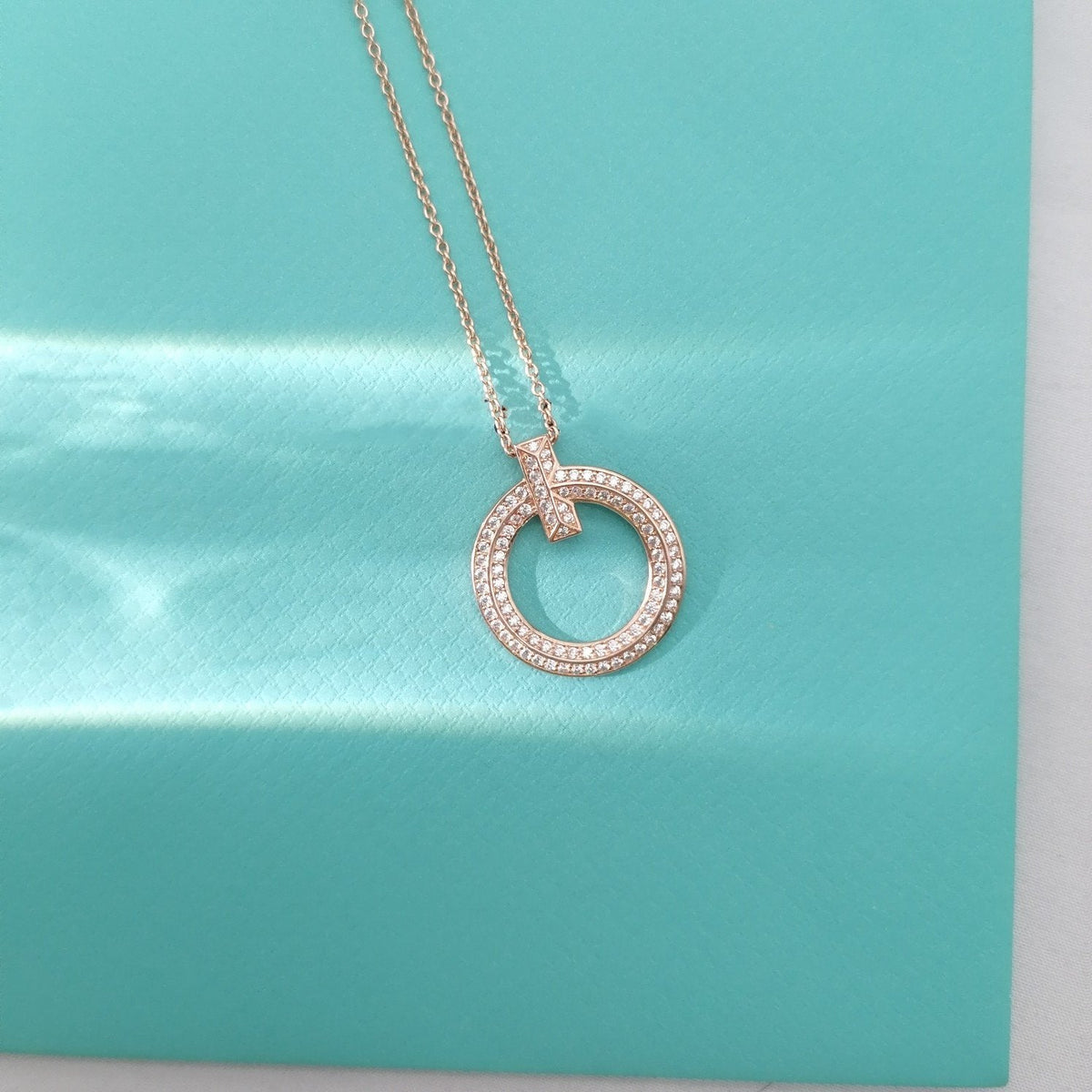 [Lume Jewelry]T WIRE PEDANT DIAMOND NECKLACE