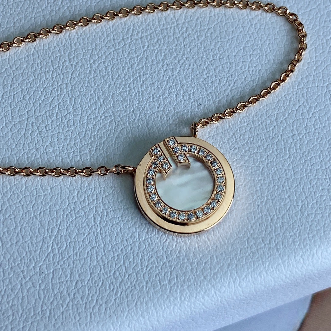 [Lume Jewelry]T DIAMOND CIRCLE PEDANT NECKLACE