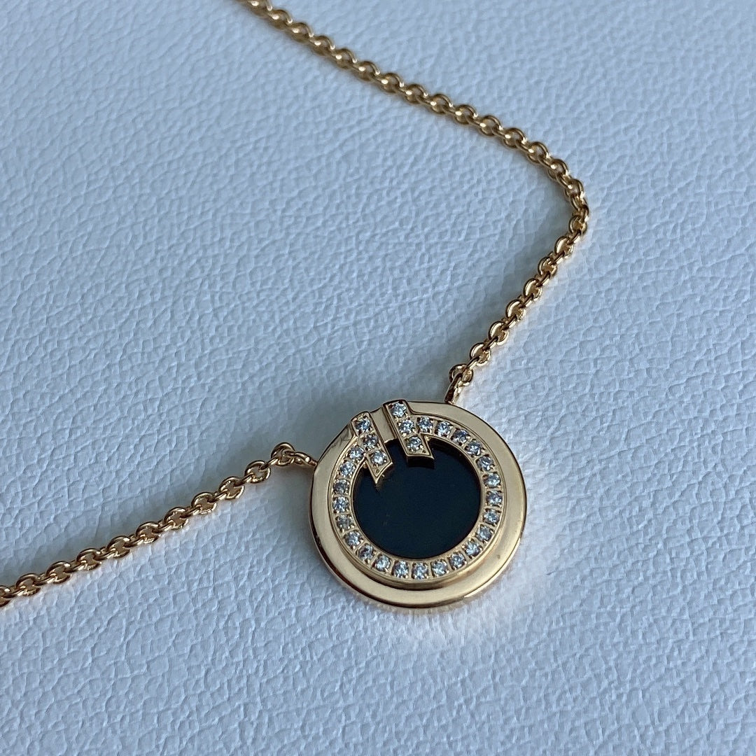 [Lume Jewelry]T DIAMOND CIRCLE PEDANT NECKLACE