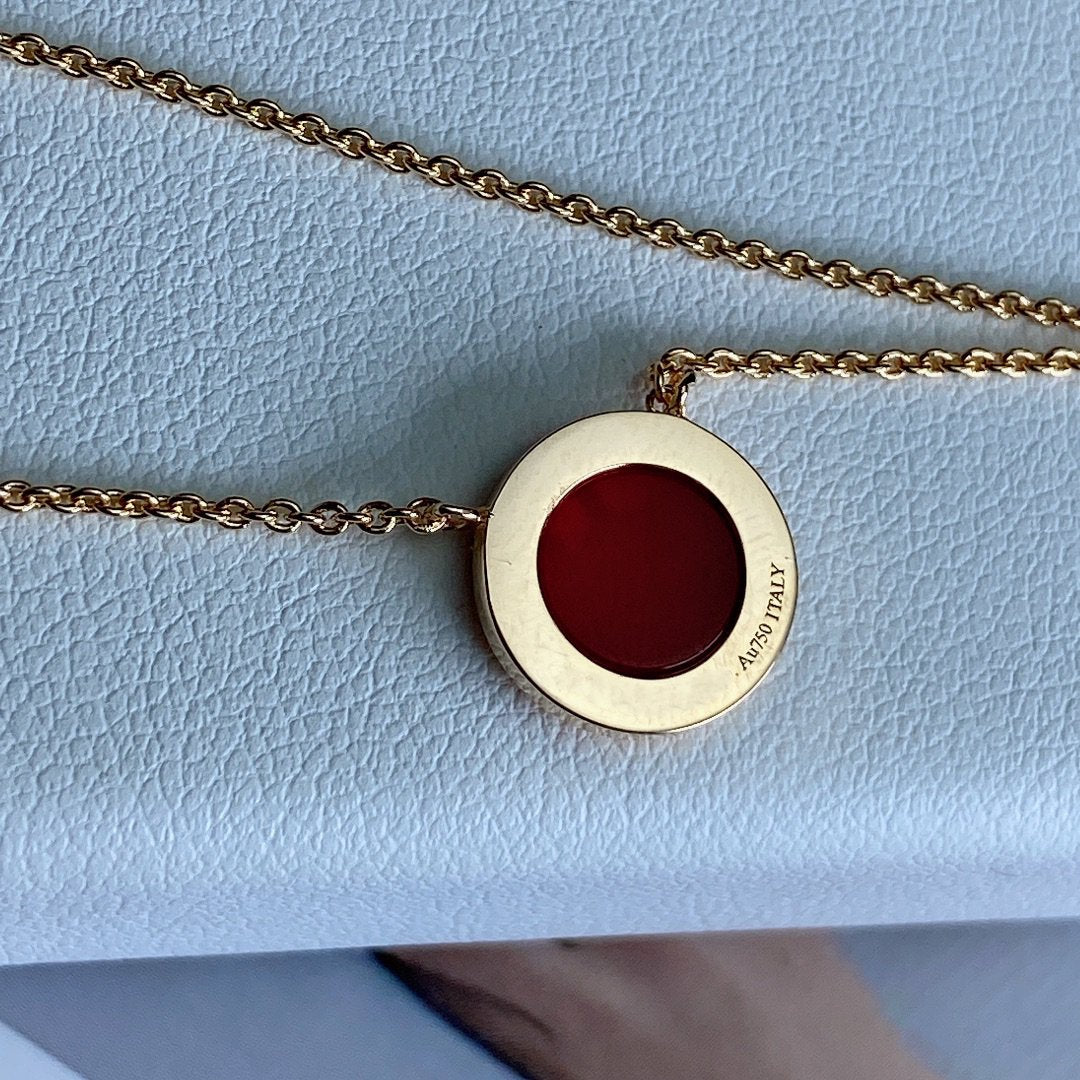 [Lume Jewelry]T DIAMOND CIRCLE PEDANT NECKLACE