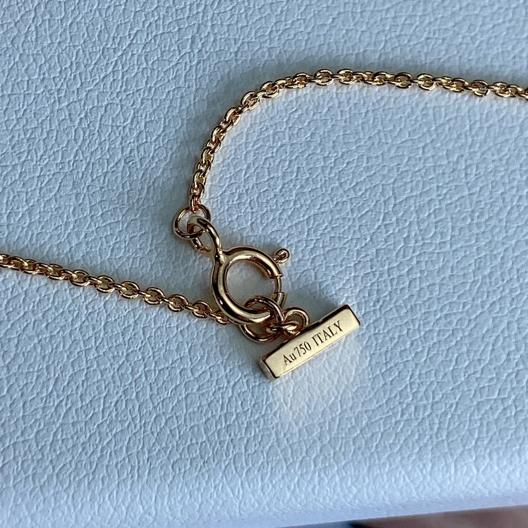 [Lume Jewelry]T DIAMOND CIRCLE PEDANT NECKLACE