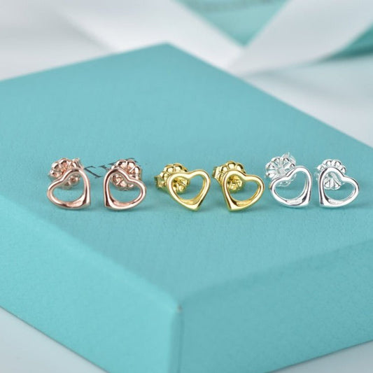 [Lume Jewelry]OPEN HEART STUD EARRINGS