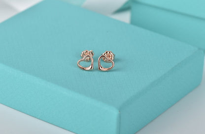 [Lume Jewelry]OPEN HEART STUD EARRINGS
