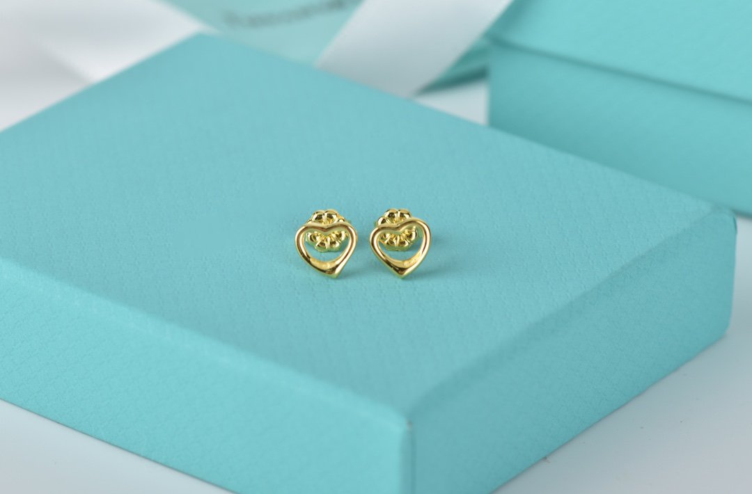 [Lume Jewelry]OPEN HEART STUD EARRINGS
