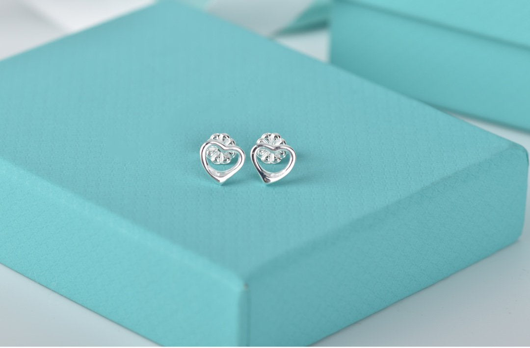 [Lume Jewelry]OPEN HEART STUD EARRINGS