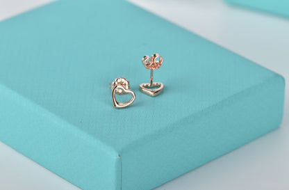 [Lume Jewelry]OPEN HEART STUD EARRINGS