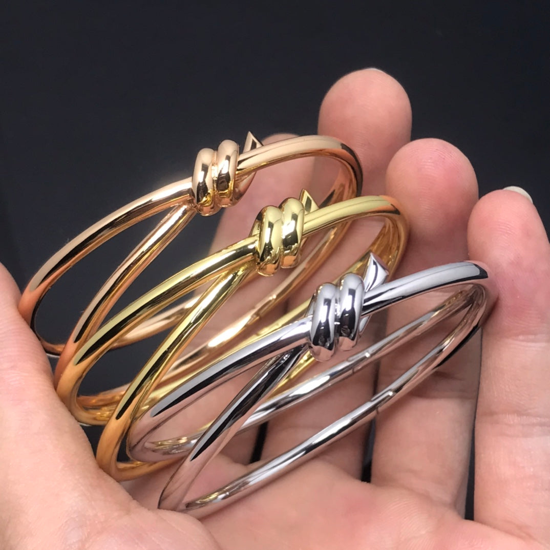 [Lume Jewelry]KNOT DOUBLE ROWS BRACELET