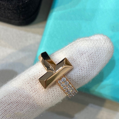 [Lume Jewelry]T WIRE MEDIUM DIAMOND RING