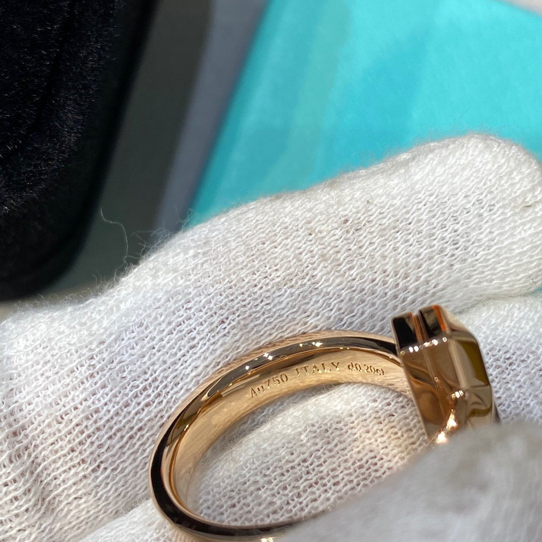 [Lume Jewelry]T WIRE MEDIUM DIAMOND RING