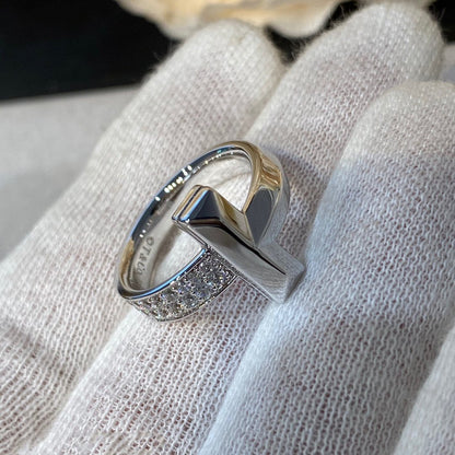 [Lume Jewelry]T WIRE MEDIUM DIAMOND RING