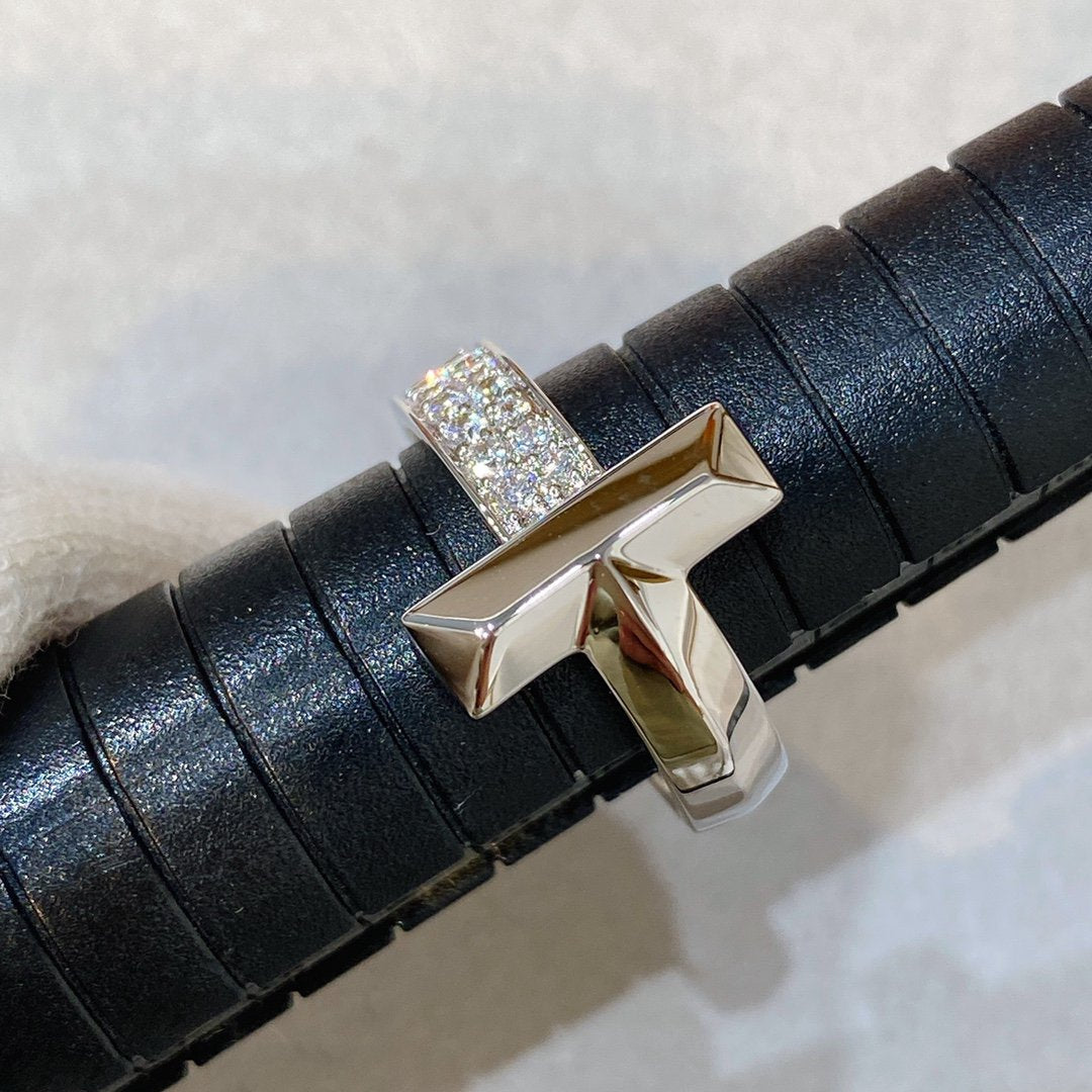 [Lume Jewelry]T WIRE MEDIUM DIAMOND RING