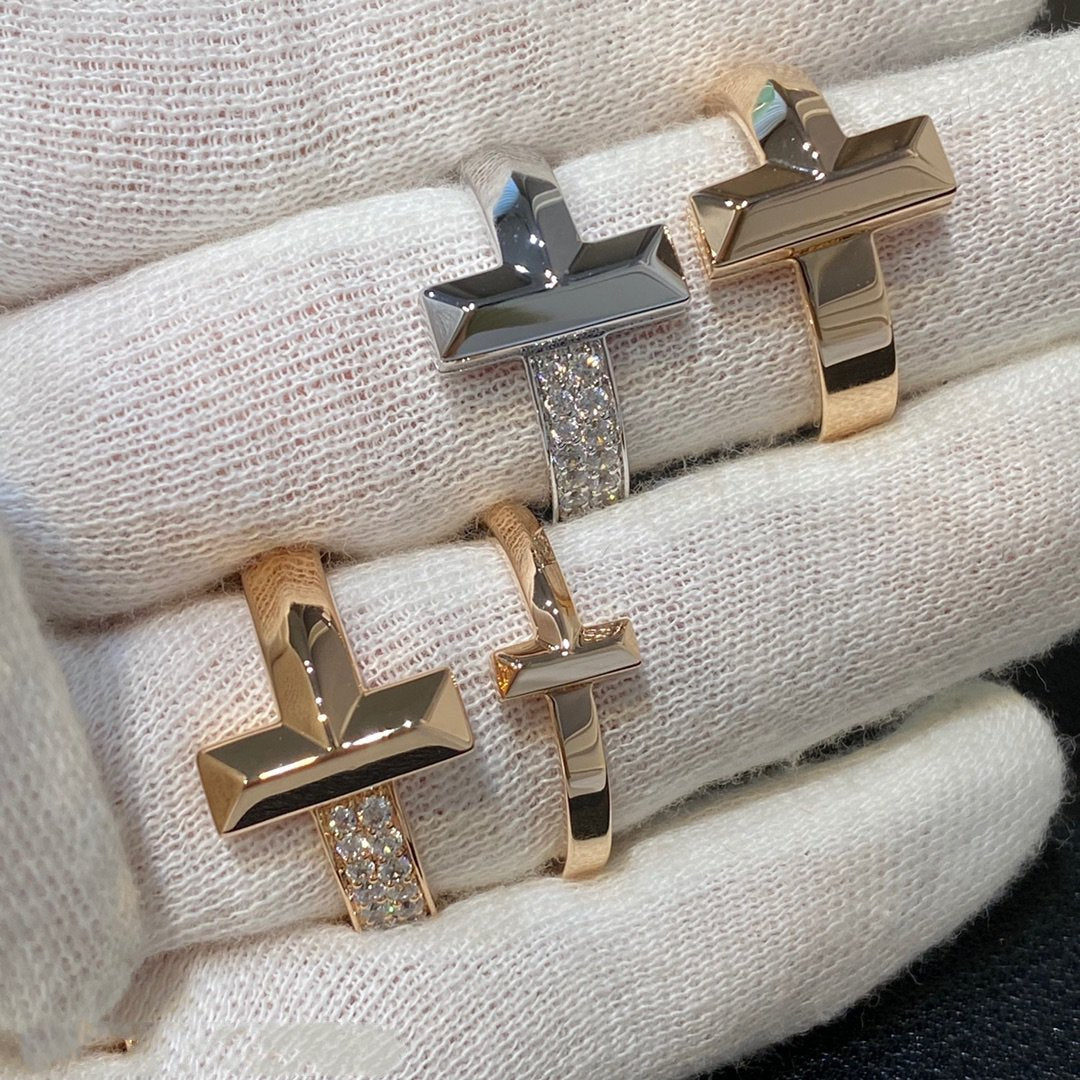 [Lume Jewelry]T WIRE MEDIUM DIAMOND RING