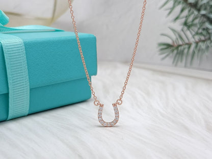 [Lume Jewelry]U PEDANT DIAMOND NECKLACE