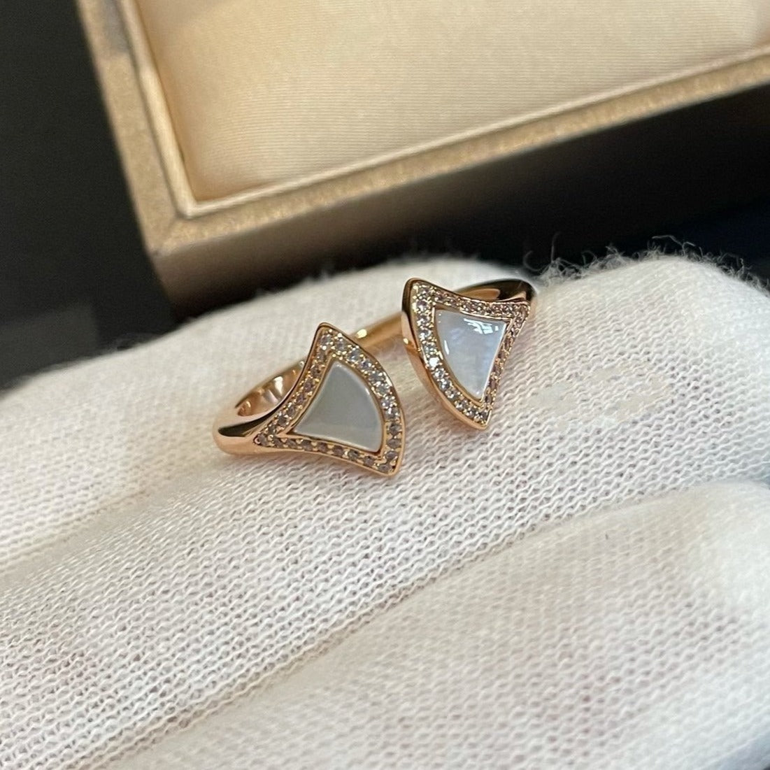 [Lume Jewelry]DREAM MOP DIAMOND OPEN RING