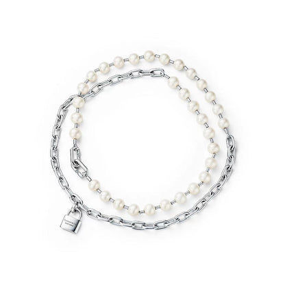 [Lume Jewelry]HARDWEAR PEARL WRAP NECKLACE