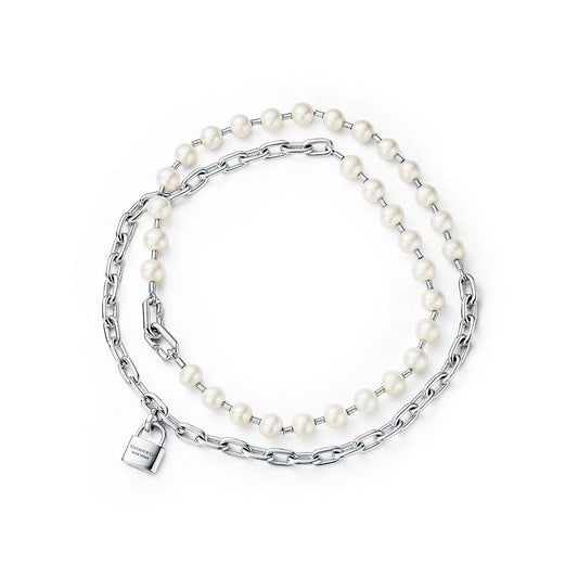 [Lume Jewelry]HARDWEAR PEARL WRAP NECKLACE