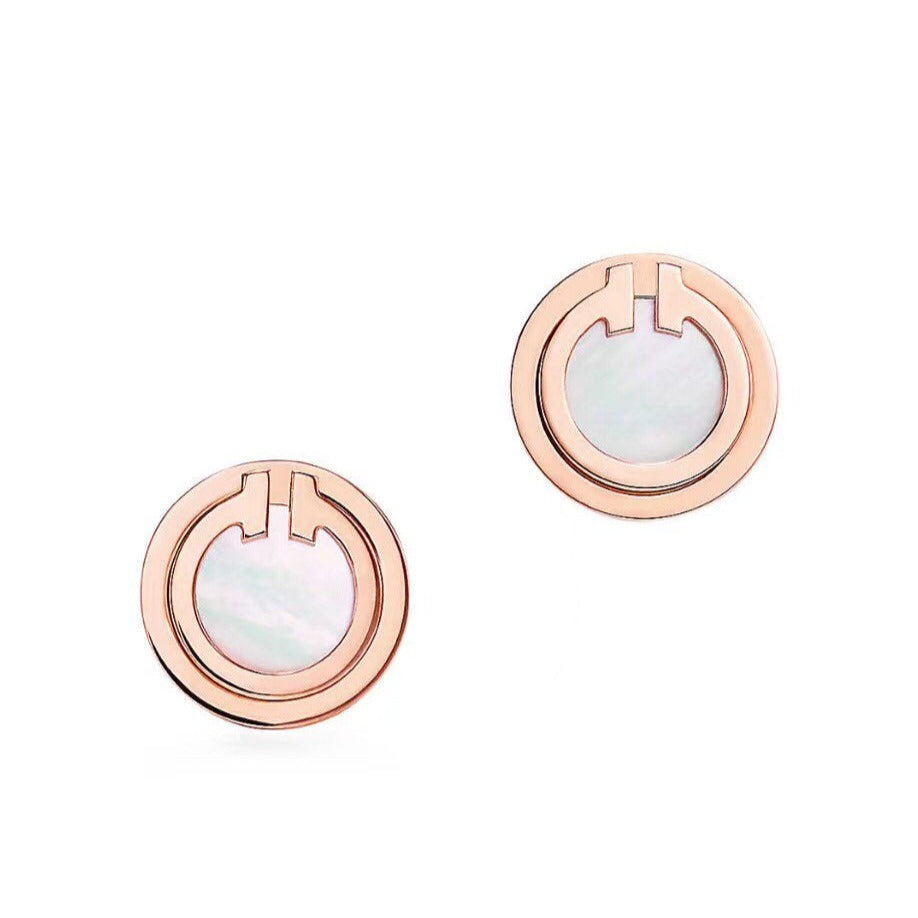 [Lume Jewelry]PEARL CIRCLE EARRINGS MOTHER