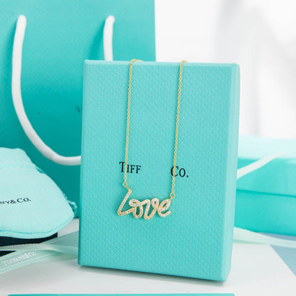 [Lume Jewelry]PALOMA S GRAFFITI LOVE NECKLACE DIAMOND