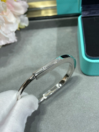[Lume Jewelry]LOCK BRACELET 8 DIAMOND