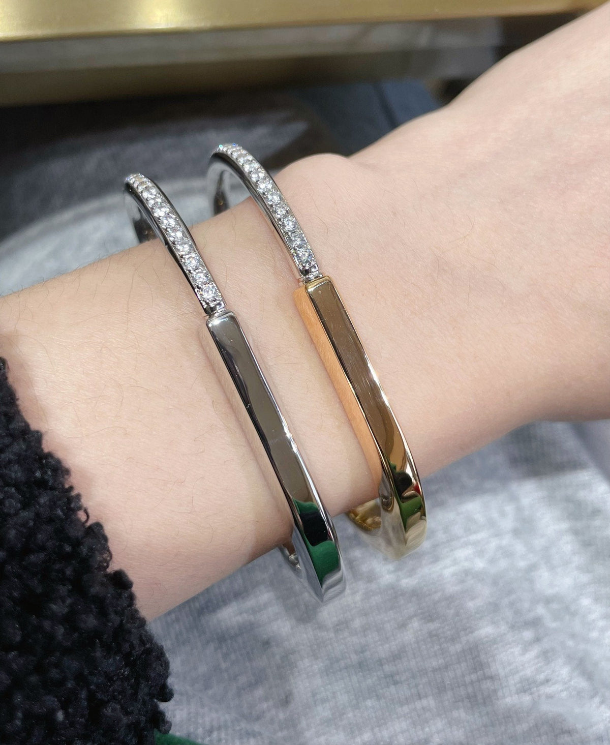 [Lume Jewelry]LOCK BRACELET DIAMOND