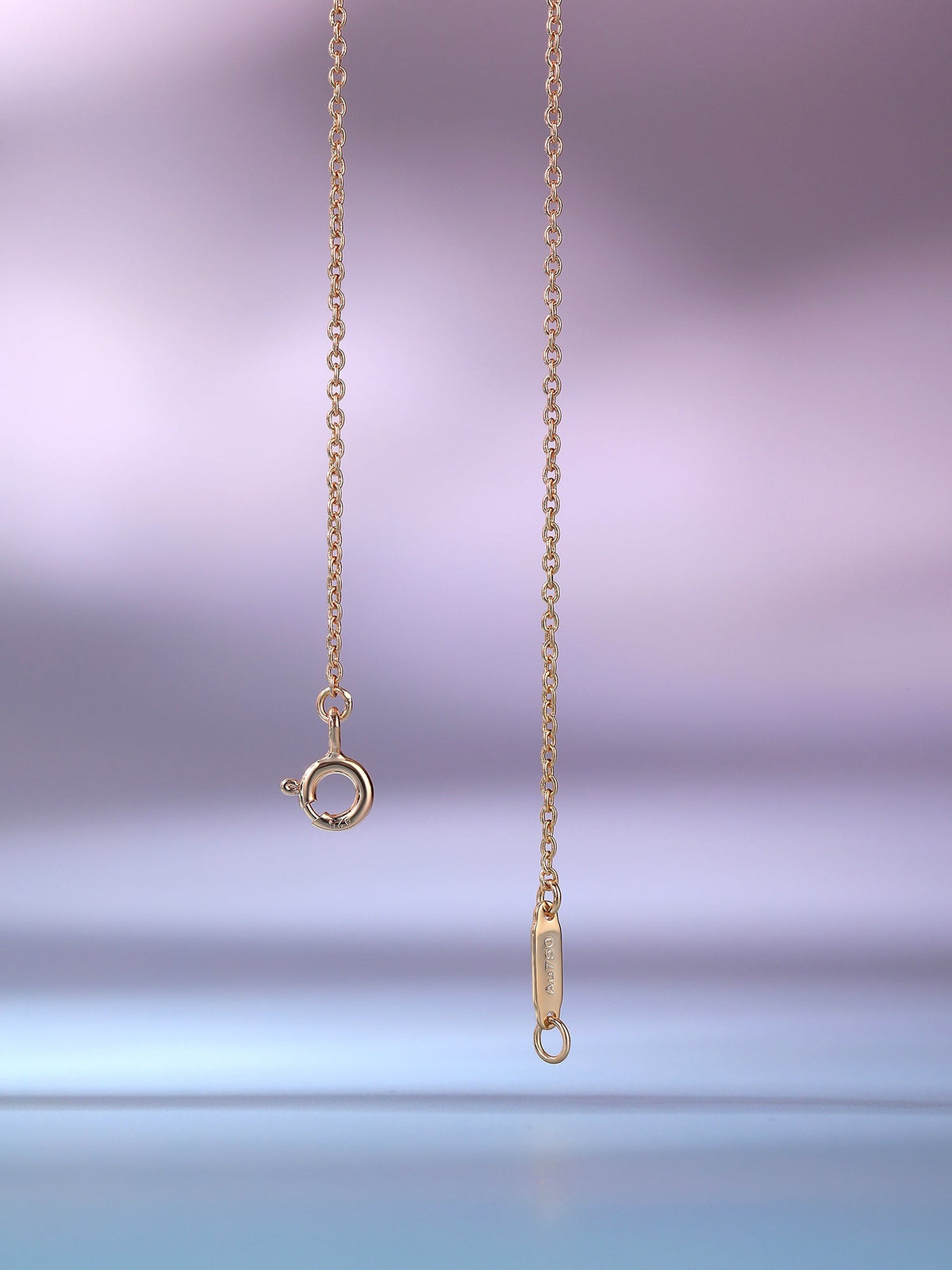 [Lume Jewelry]BIG SMILE PEDANT PINK DIAMOND NECKLACE