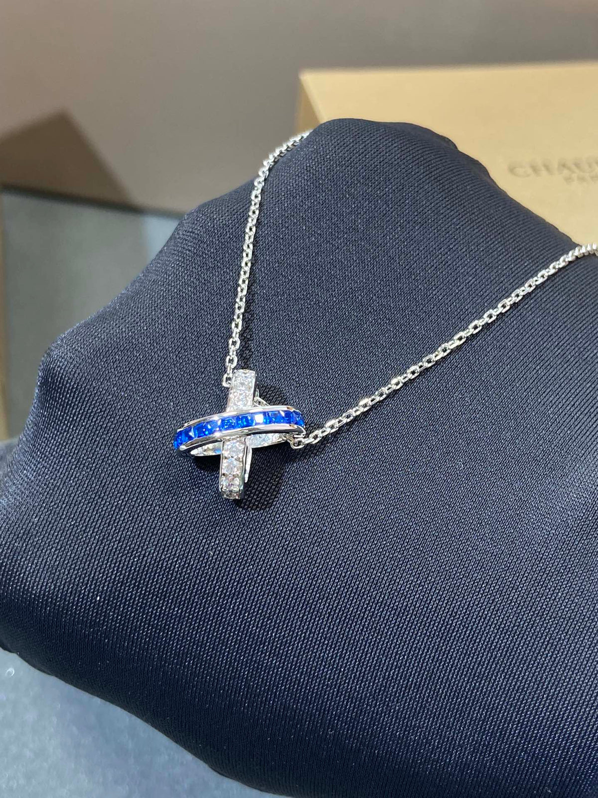 ¡®Lume Jewelry¡¯LIENS DIAMOND SILVER NECKLACE