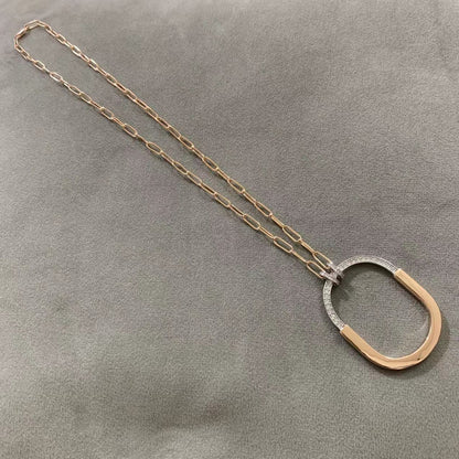 [Lume Jewelry]LOCK DIAMOND NECKLACE