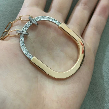 [Lume Jewelry]LOCK DIAMOND NECKLACE