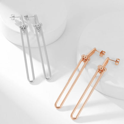 [Lume Jewelry]HARDWEAR LONG DROP EARRINGS
