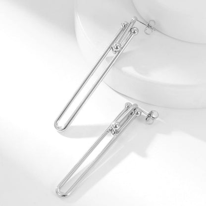 [Lume Jewelry]HARDWEAR LONG DROP EARRINGS