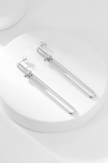 [Lume Jewelry]HARDWEAR LONG DROP EARRINGS