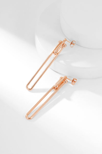 [Lume Jewelry]HARDWEAR LONG DROP EARRINGS