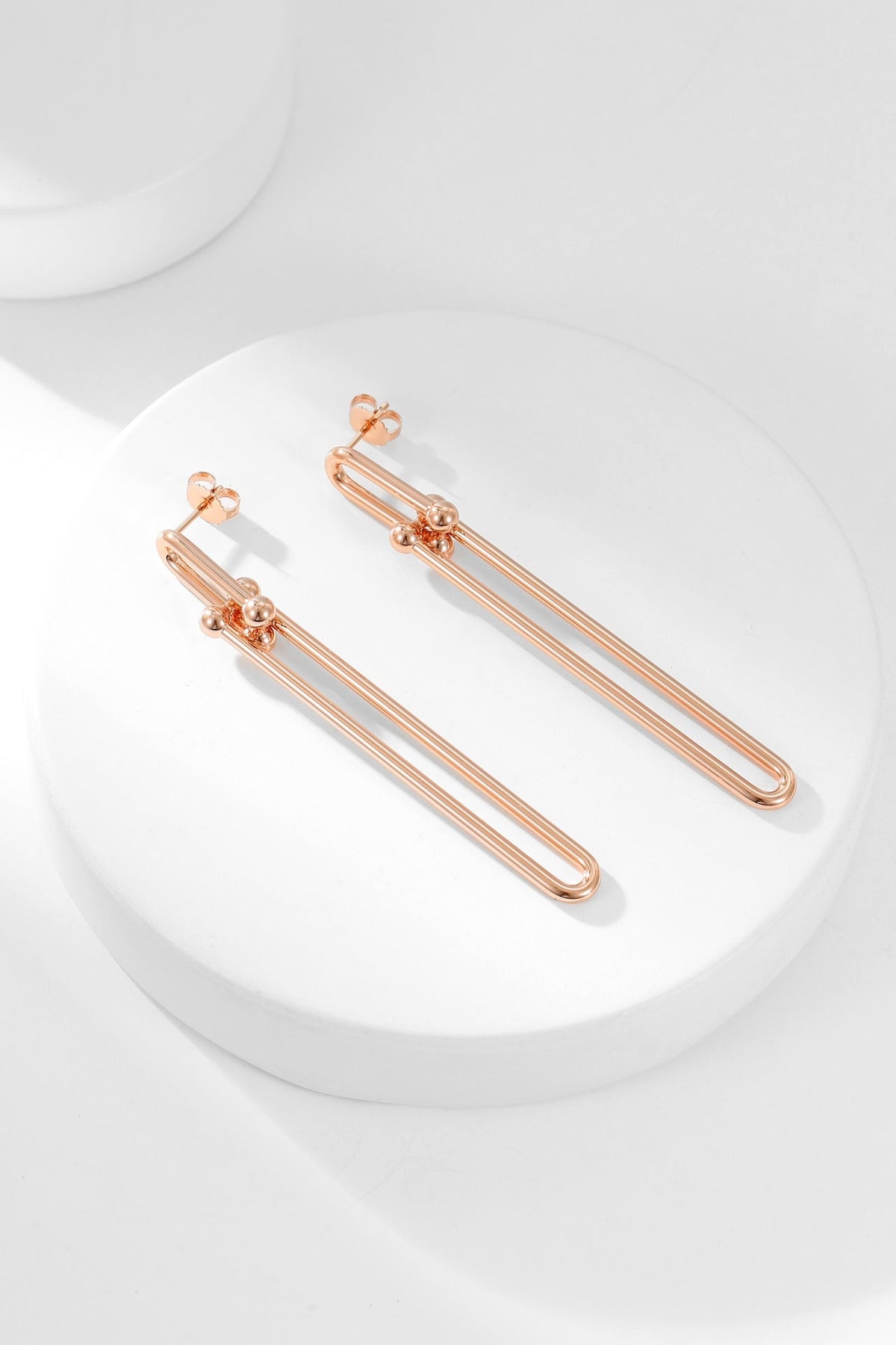 [Lume Jewelry]HARDWEAR LONG DROP EARRINGS