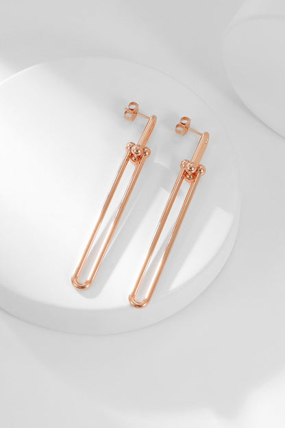 [Lume Jewelry]HARDWEAR LONG DROP EARRINGS
