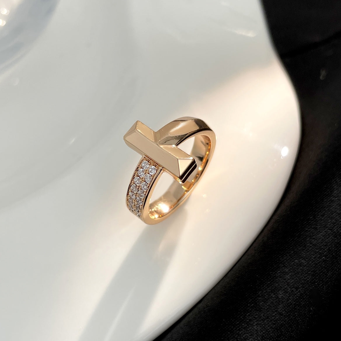 [Lume Jewelry]T WIDE DIAMOND RING