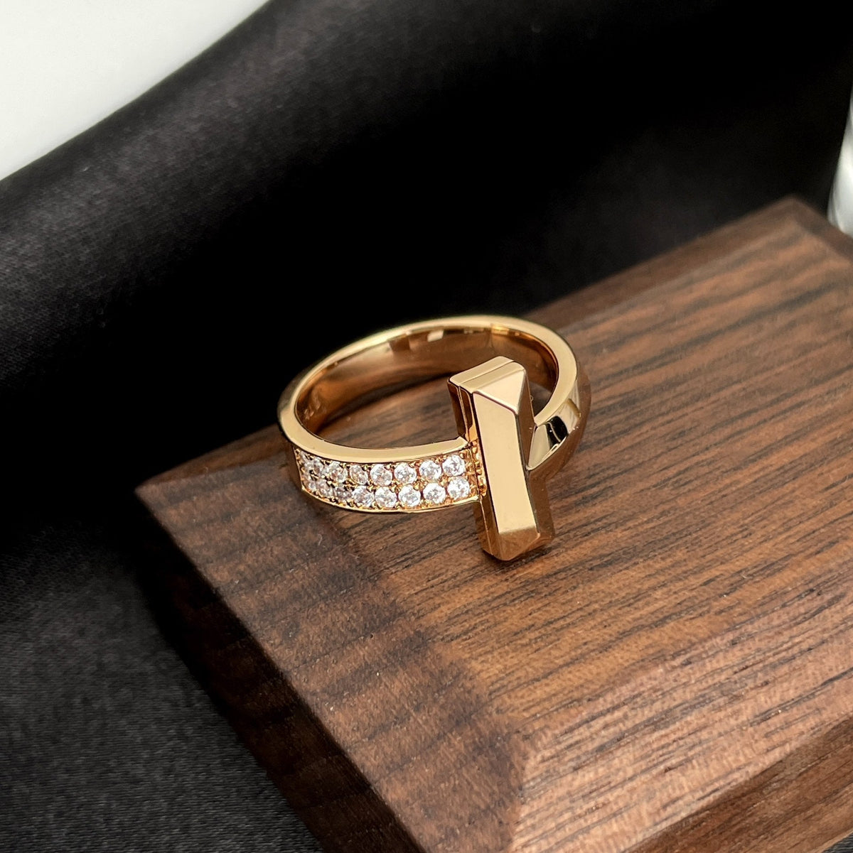 [Lume Jewelry]T WIDE DIAMOND RING