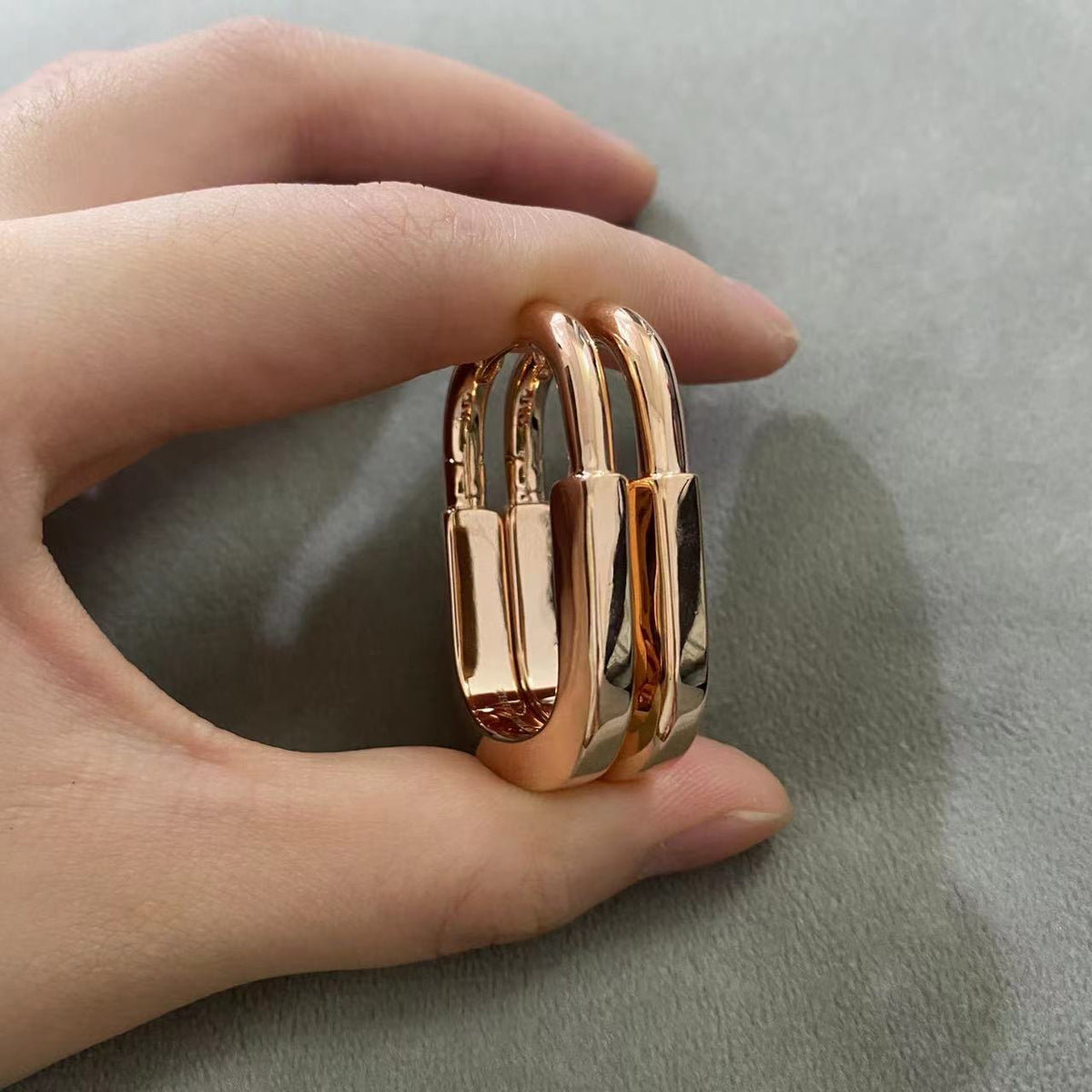 [Lume Jewelry]LOCK MEDIUM EARRINGS