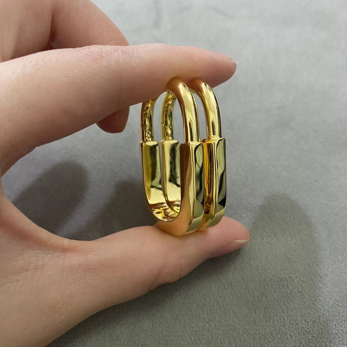 [Lume Jewelry]LOCK MEDIUM EARRINGS