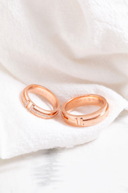 [Lume Jewelry]T PINK GOLD RING