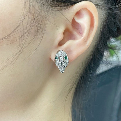 [Lume Jewelry]SERPENT DIAMOND STUD EARRINGS