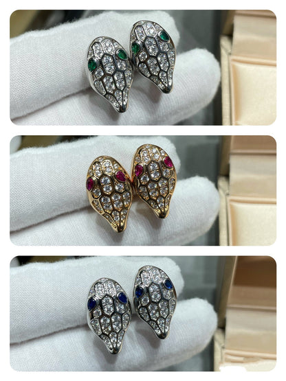 [Lume Jewelry]SERPENT DIAMOND STUD EARRINGS