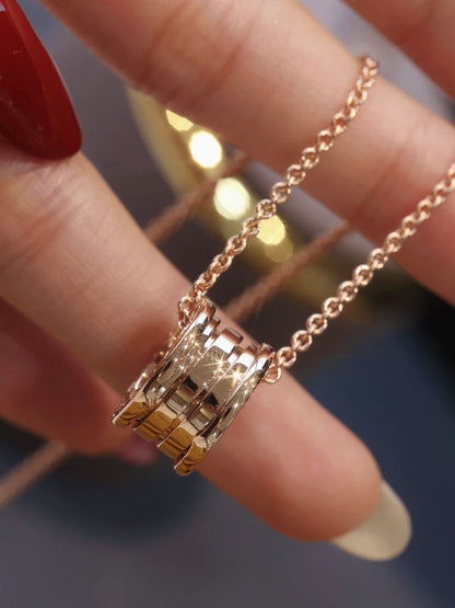 [Lume Jewelry]ZERO 1 PINK GOLD NECKLACE