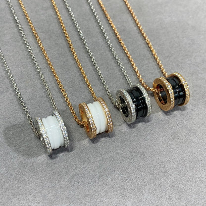 [Lume Jewelry]ZERO 1 DIAMOND CERAMIC NECKLACE
