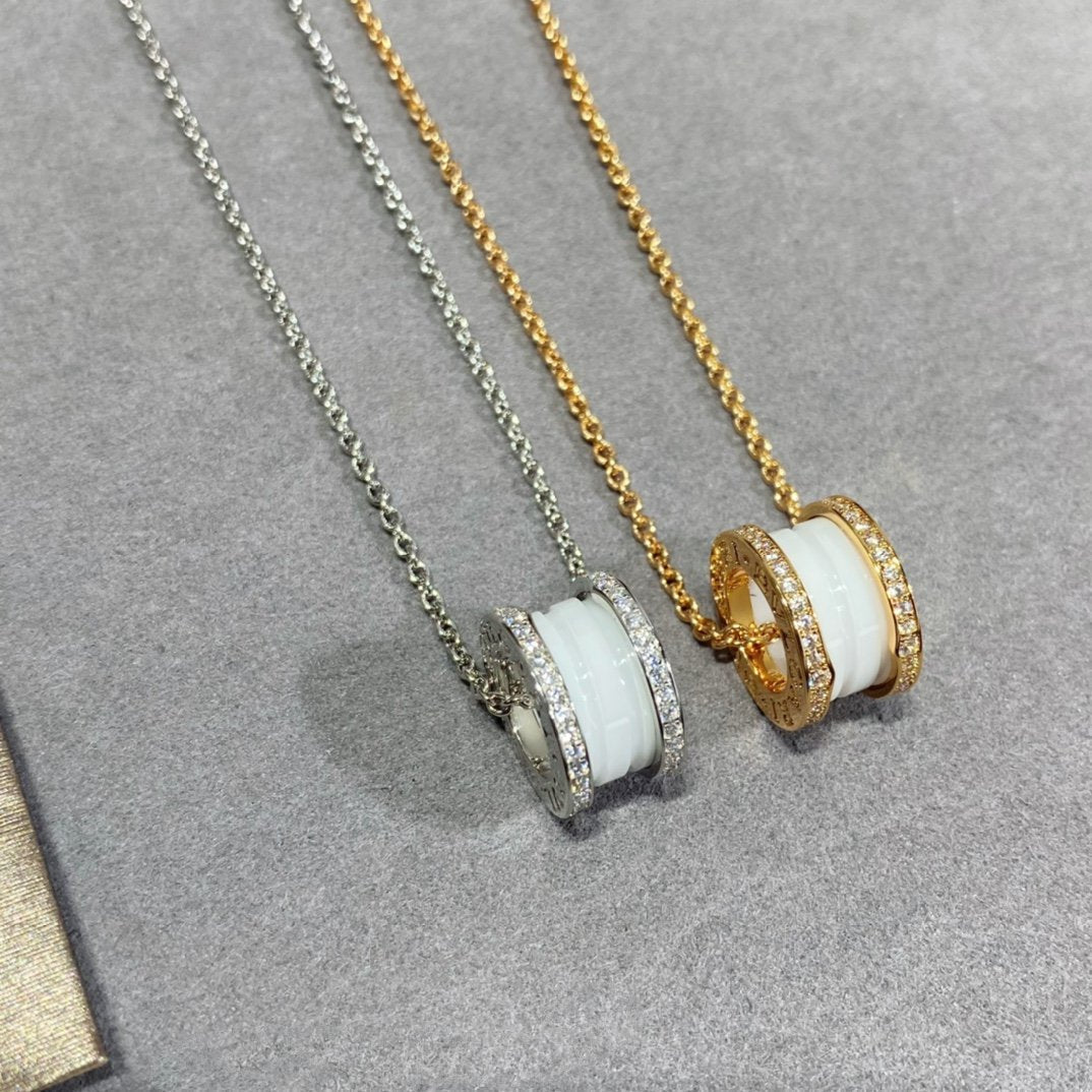 [Lume Jewelry]ZERO 1 DIAMOND CERAMIC NECKLACE