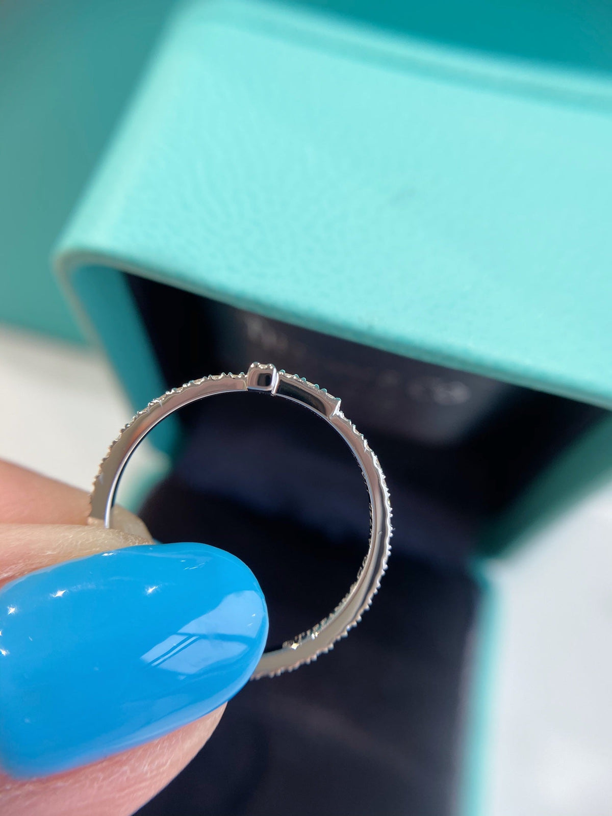 [Lume Jewelry]T SMALL RING DIAMOND SILVER