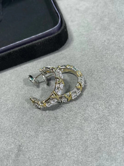 [Lume Jewelry]SCHLUMBERGER GOLD DIAMOND EARRINGS