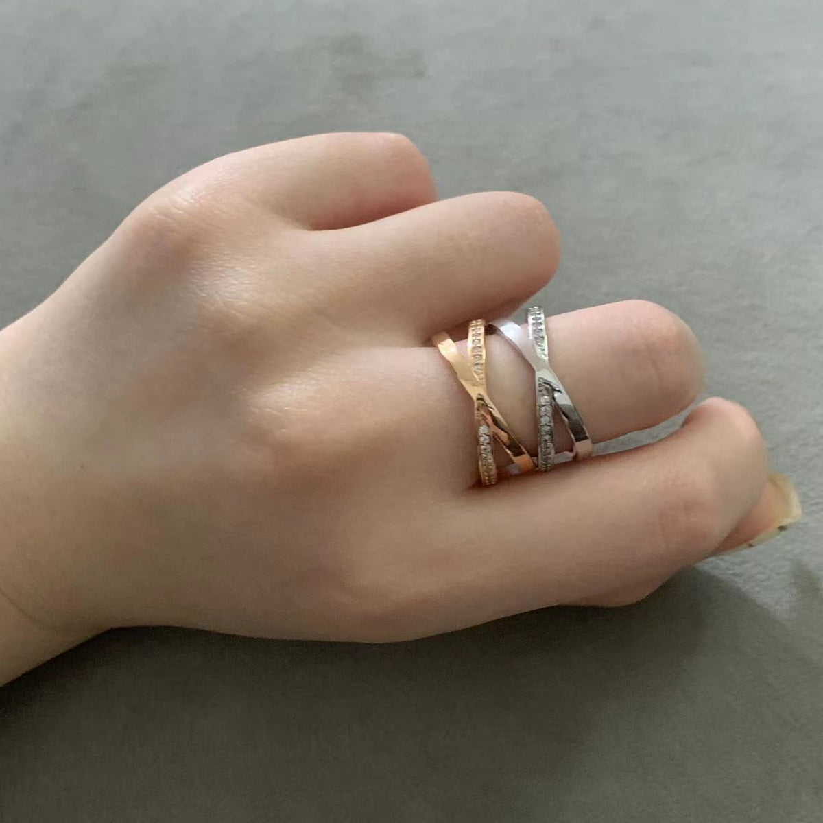[Lume Jewelry]ATLAS X DIAMOND RING